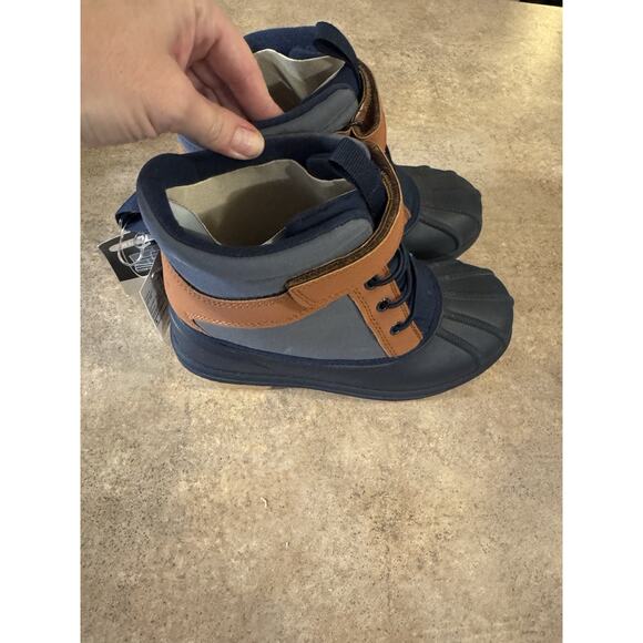 The Children’s Place Boys Winter Water Resistant Navy Snow Boots, Size 1 NWTs - Picture 8 of 13